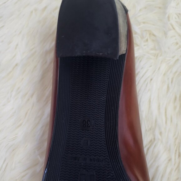 "BRUNO MAGLI "LEATHER, WOMEN'S HEELS (2" Pumps) - BLACK BROWN - Like New - Picture 6 of 14